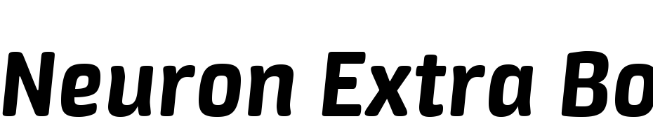 Neuron Extra Bold Italic cкачати шрифт безкоштовно